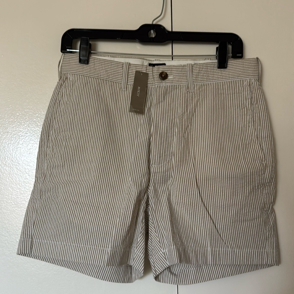 J Crew Seersucker Striped Shorts